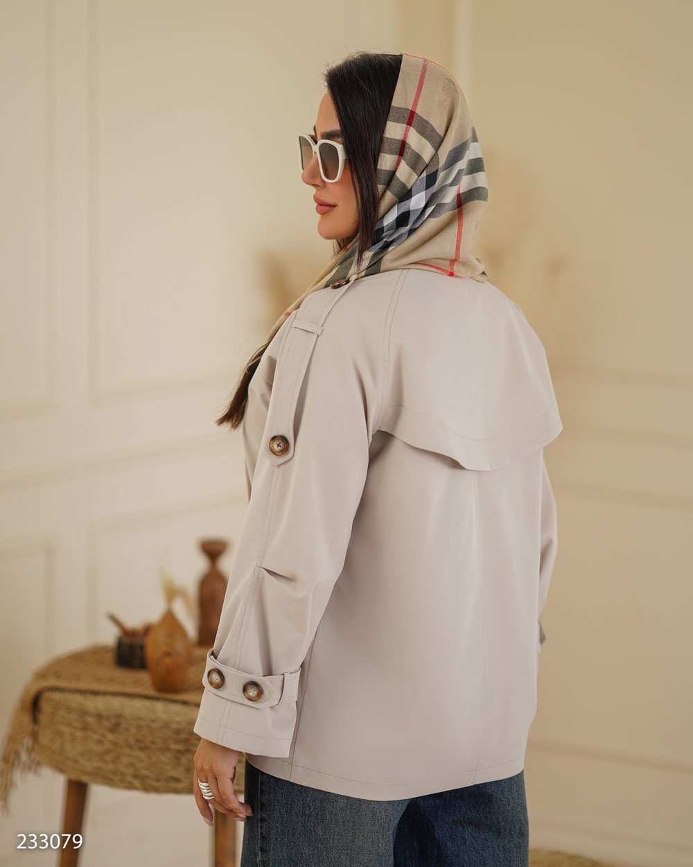 بارانی زنانه استخوانی مدل تیام السانا Elsana کد 2330